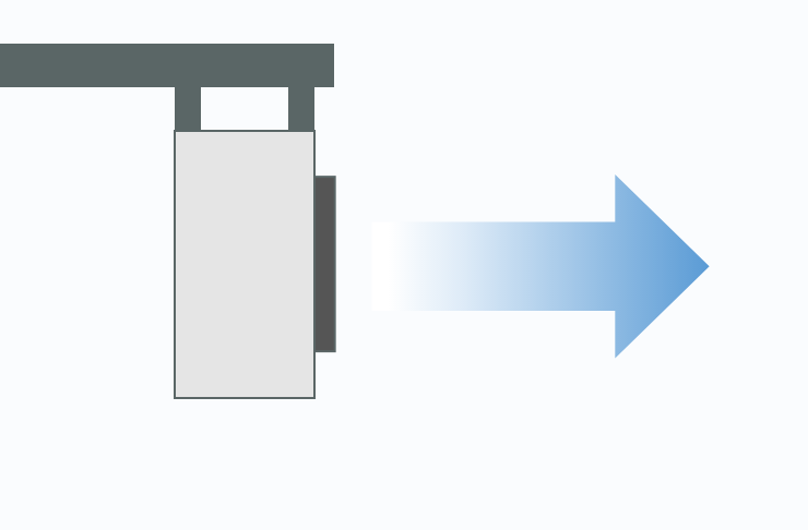「エリア空調機」の設置方法・天吊り式