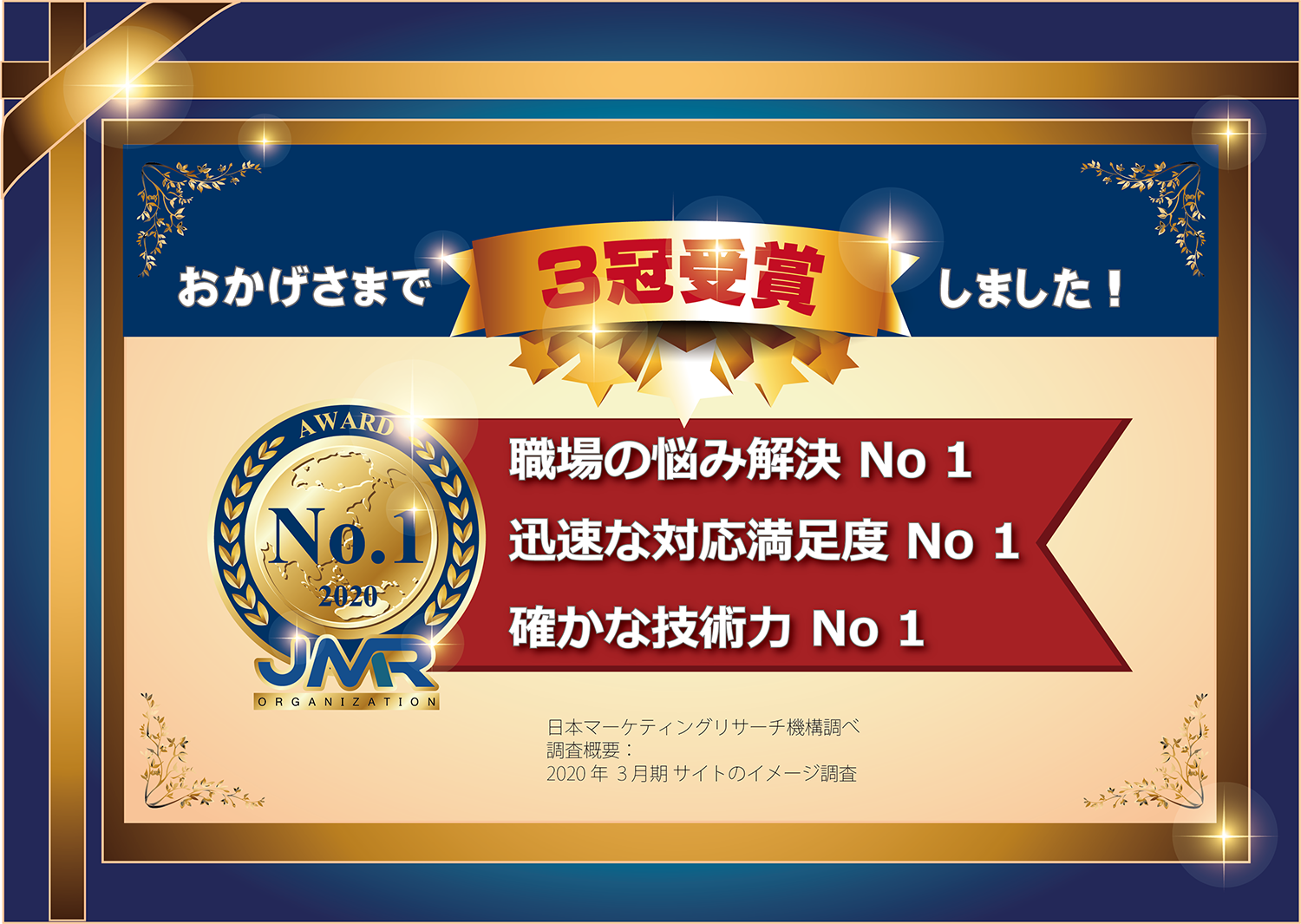 3つのNo.1